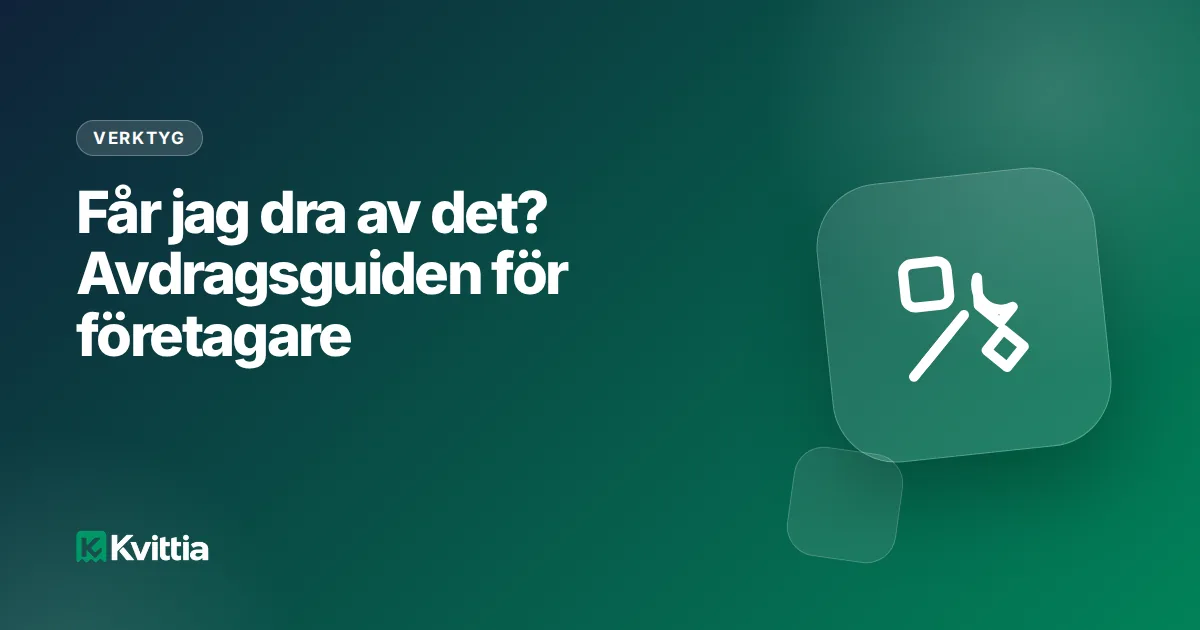 Får jag dra av det? Avdragsguiden för företagare