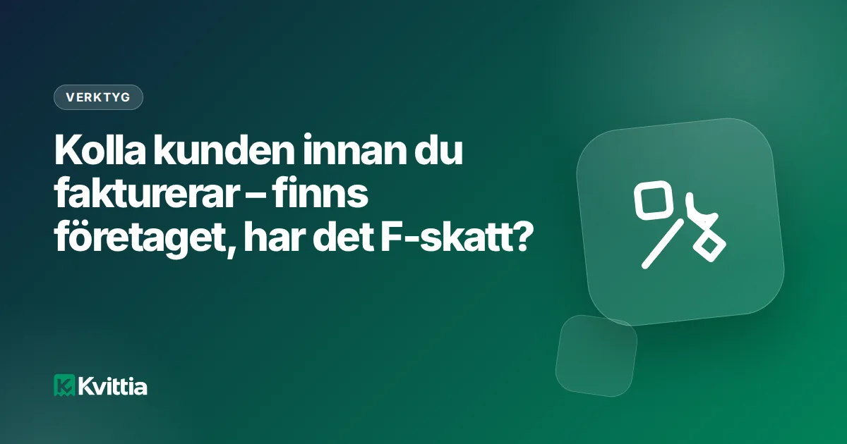 Kolla kunden innan du fakturerar – kolla företag på organisationsnummer