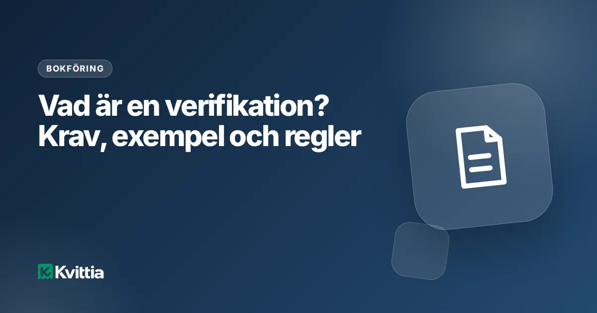 Vad är en verifikation? Krav, exempel och regler